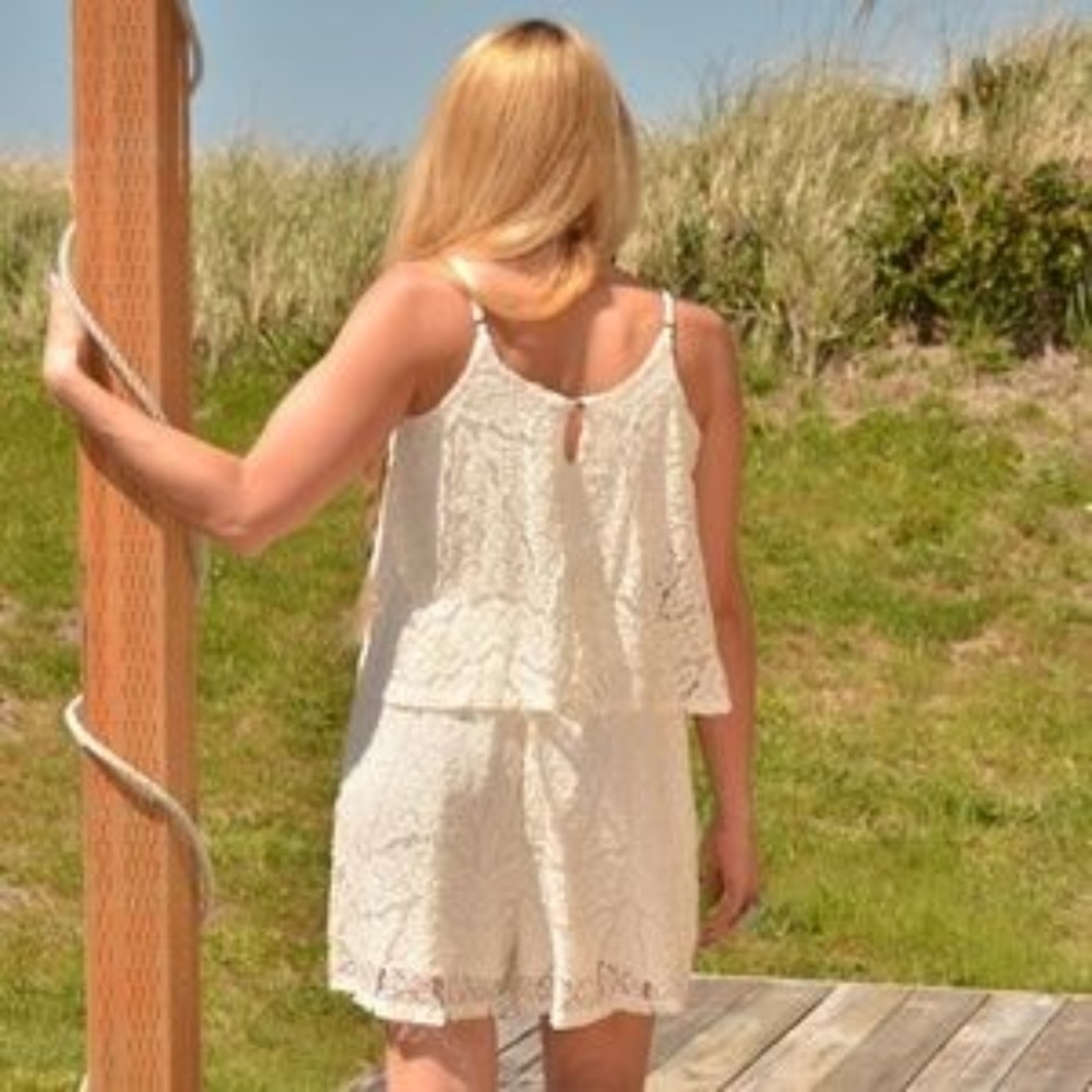 SOLD OUT Pants Romper Lacey Romper - Picture 3 of 3